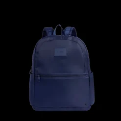 Evans Double Pocket Backpack Nylon Navy