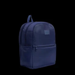Evans Double Pocket Backpack Nylon Navy
