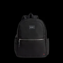Kane Double Pocket Backpack Polyester Canvas Black