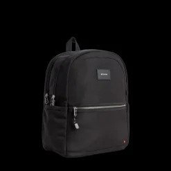 Kane Double Pocket Backpack Polyester Canvas Black