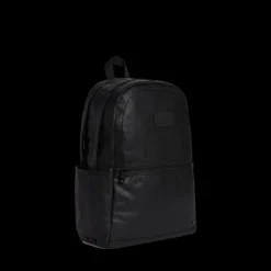 Kane Double Pocket Large Backpack Coated Canvas Black