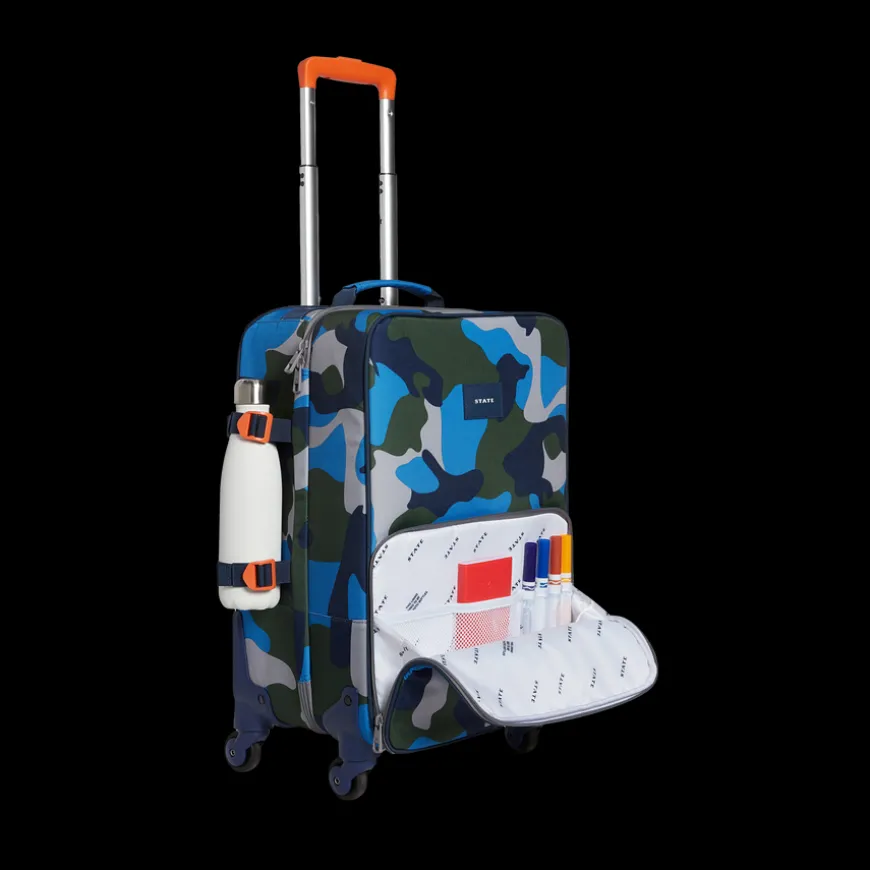 Logan Suitcase Printed Canvas Camo