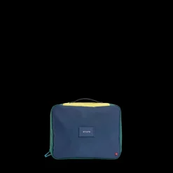 STATE Bags | Bensen Toiletry Kit Large Color Block Green/Navy