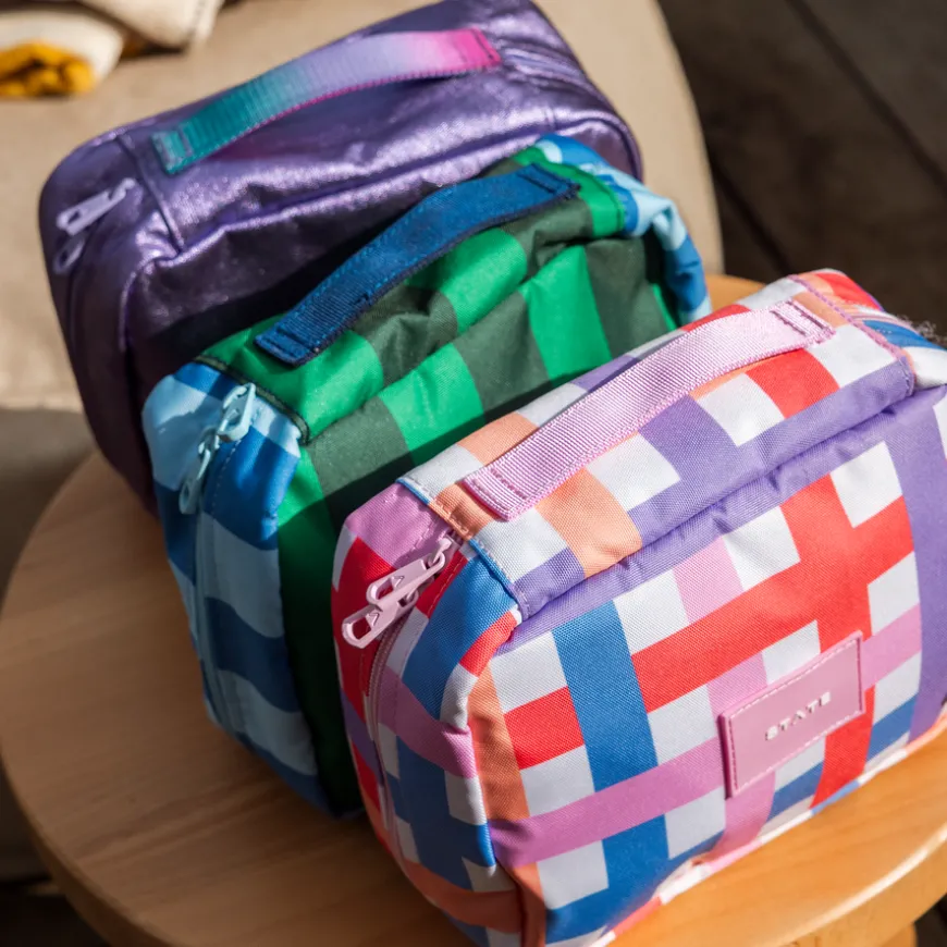 STATE Bags | Bensen Toiletry Kit Metallic Butterfly