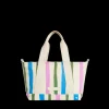 STATE Bags | Graham Mini Tote Recycled Coated Canvas Stripe