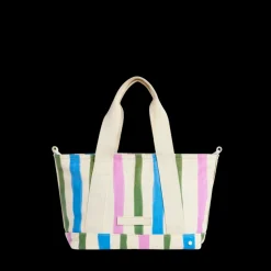 STATE Bags | Graham Mini Tote Recycled Coated Canvas Stripe