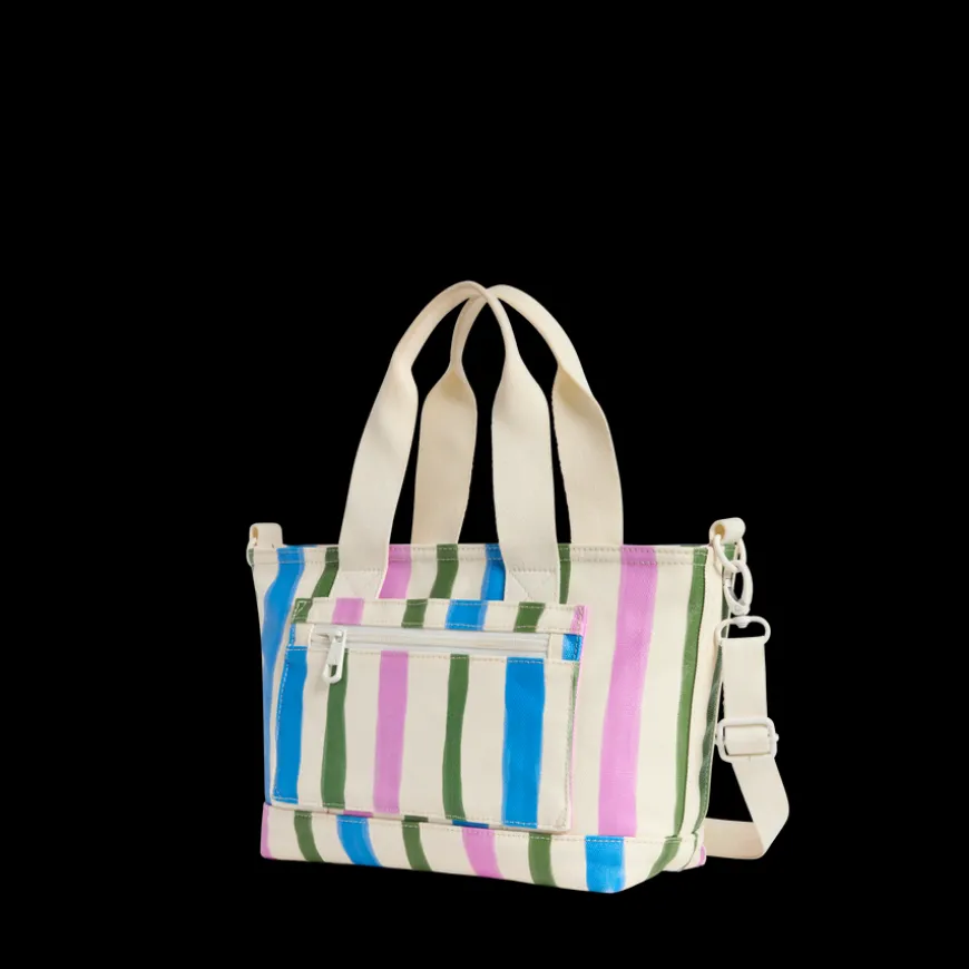 STATE Bags | Graham Mini Tote Recycled Coated Canvas Stripe