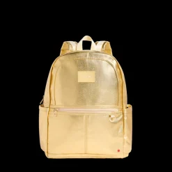 STATE Bags | Kane Kids Double Pocket Backpack Metallic Gold
