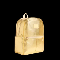 STATE Bags | Kane Kids Double Pocket Backpack Metallic Gold