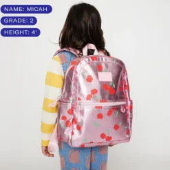STATE Bags | Kane Kids Travel Backpack Color Block Navy/Neon | Back to School