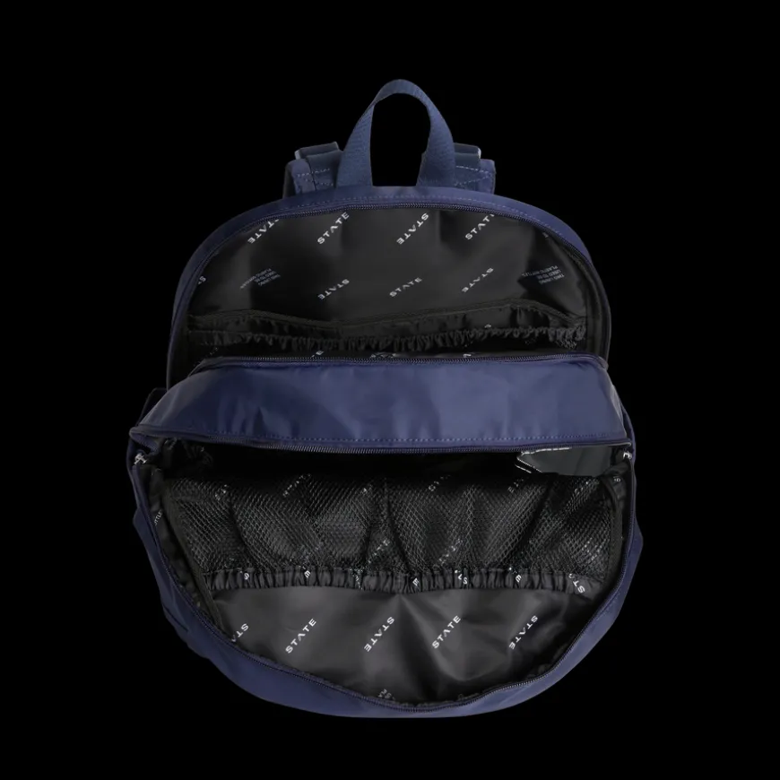 STATE Bags | Lorimer Diaper Bag Backpack Nylon Black | Best Gift For New Moms & Dads