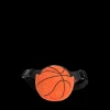 STATE Bags | Novelty Kids Fanny Pack Fuzzy Basketballs