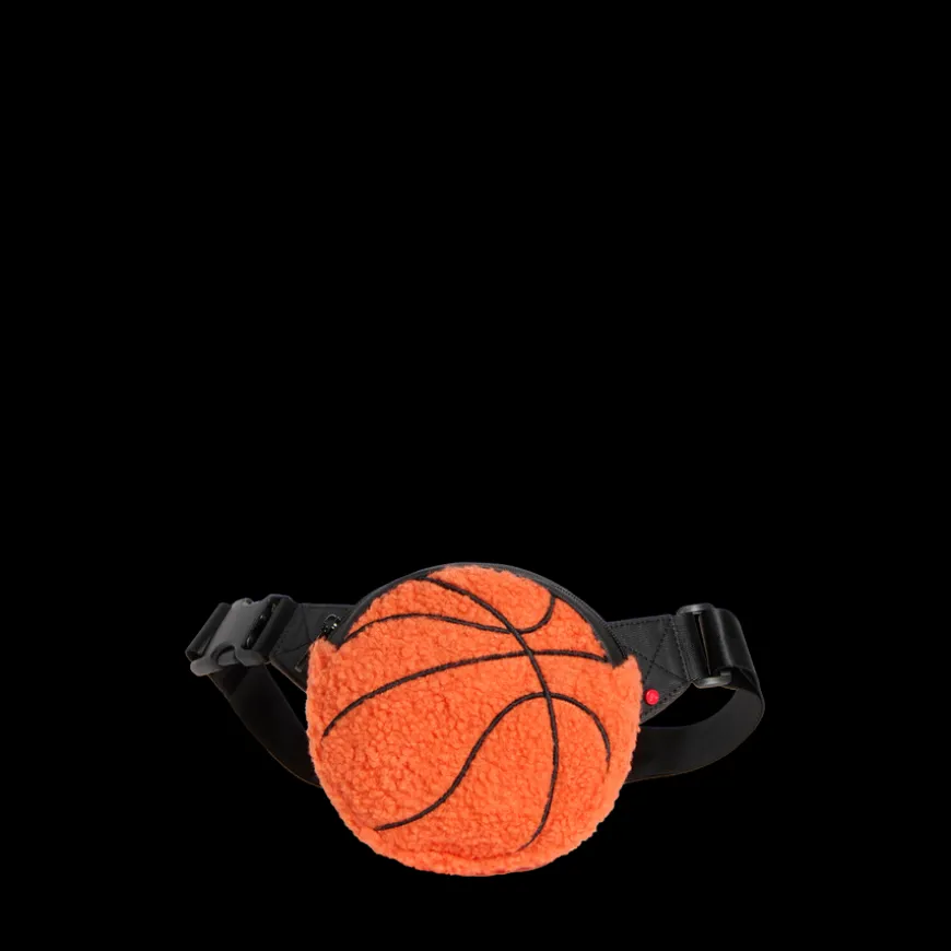 STATE Bags | Novelty Kids Fanny Pack Fuzzy Basketballs