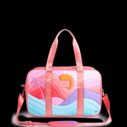 STATE Bags | Rockaway Duffle Printed Nylon Puffer Sunset