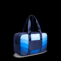 STATE Bags | Rockaway Duffle Nylon Puffer Blue Chevron
