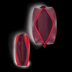 STATE Bags | Travel Pouch Set of Two Vegan Leather Burgundy