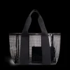 STATE Bags | Wellington Cabana Tote Black Perforated TPU