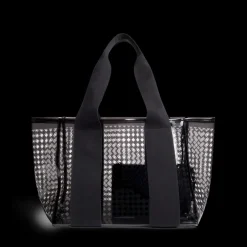 STATE Bags | Wellington Cabana Tote Black Perforated TPU