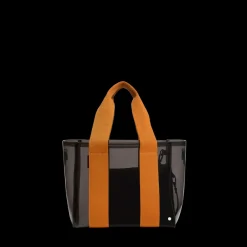 STATE Bags | Wellington Cabana Tote Mini TPU Black/Caramel | Beach Bag