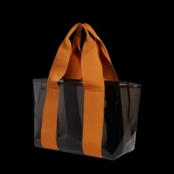STATE Bags | Wellington Cabana Tote TPU Black/Caramel | Beach Bag