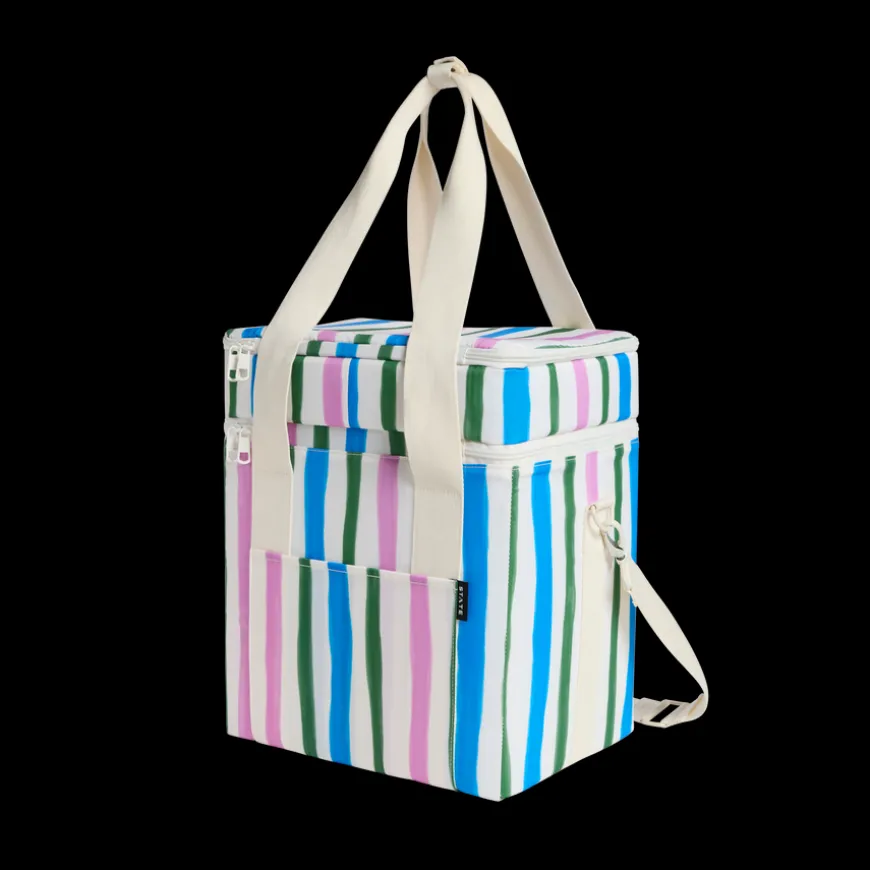 STATE Bags | Wellington Cooler Recycled Coated Cotton Stripe