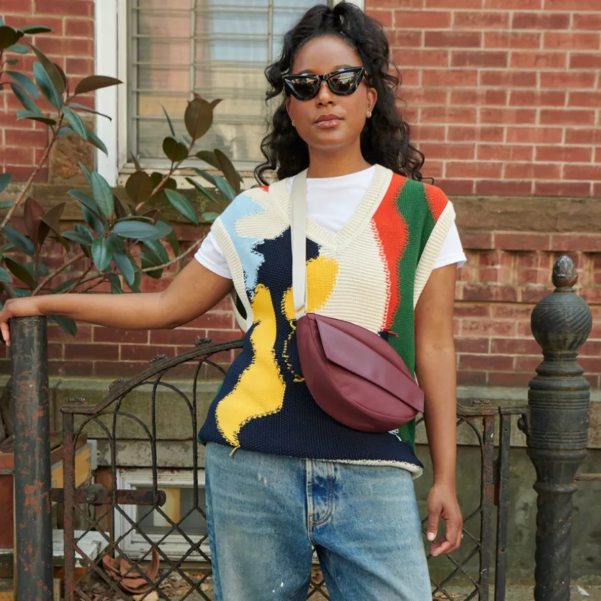 STATE Bags | Willow Crossbody Recycled Nylon Burgundy